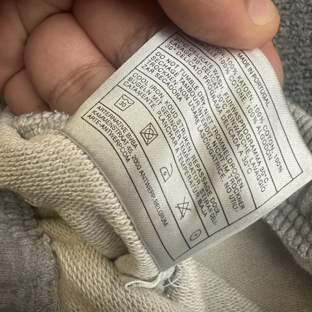 Arte Sweatpants Mens M Gray French Terry Relaxed Fit Elastic Waist Logo Pants